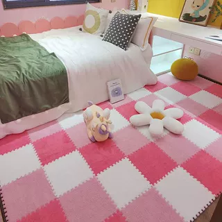 拼接地毯飘窗阳台客厅地垫绒面卧室满铺地垫垫方块地毯卧室
