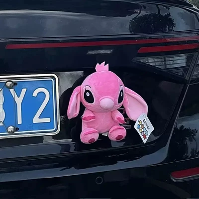 Cross-Border New Product Stitch Car Car ornaments - 20cm-pink-stitch-back-clip-quick-release