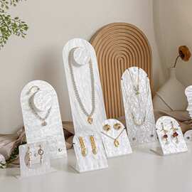 轻奢亚克力首饰项链展示架珠宝耳环手链挂架陈列摆件饰品拍照道具