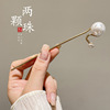 Retro Chinese hairpin with tassels, advanced Hanfu, wooden hair accessory, high-quality style, Chinese style