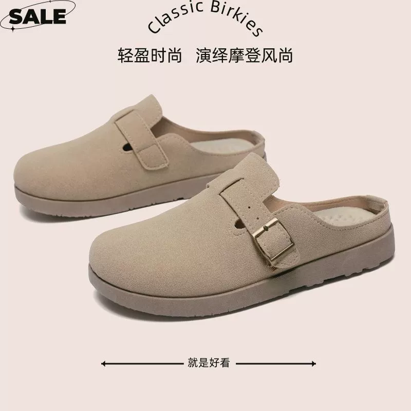 Женские полуторные туфли Birkenstock для женщин 2025 новые Doudou Лоферы плоская подошва нескользящая мягкая подошва женская обувь
