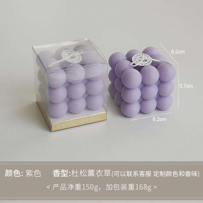 Cubo de Rubik Vela Regalos de mano Ambiente creativo transfronterizo Adornos hechos a mano Regalos de cumpleaños Personalización de velas aromáticas