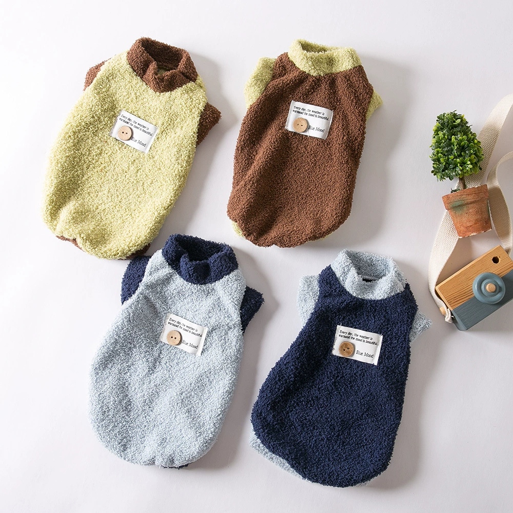 Осенне-зимняя теплая одежда для домашних животных, жилет без рукавов, юбка, одежда для прогулок Тедди среднего размера, одежда для кошек