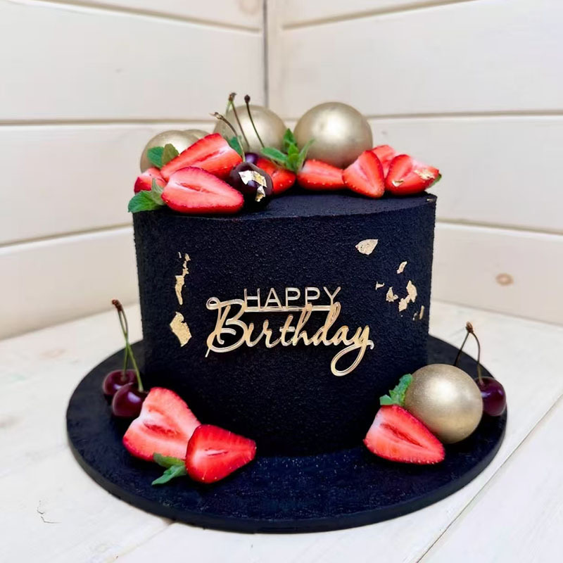 手写happybirthday亚克力生日快乐英文字母蛋糕插牌量大优惠|undefined