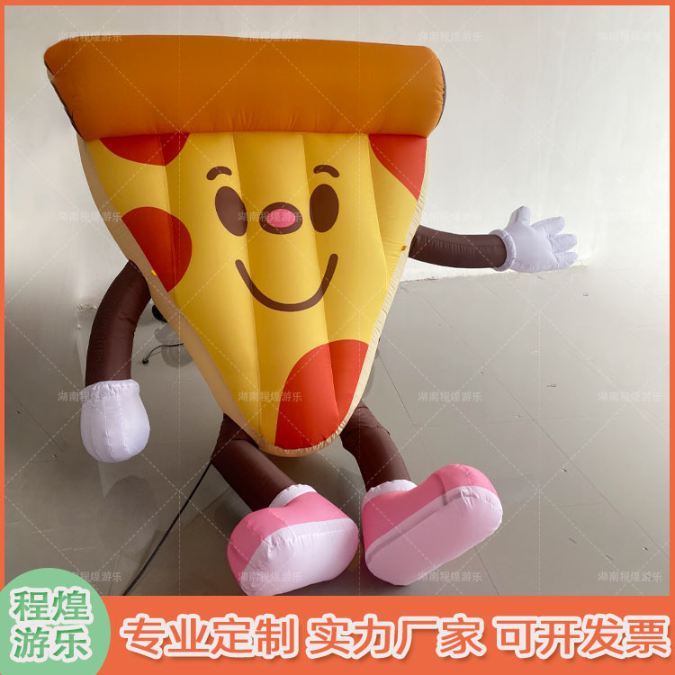卡通充气悬挂披萨气模香肠薄饼狗狗公仔玩偶烧饼人偶汉堡包快餐店
