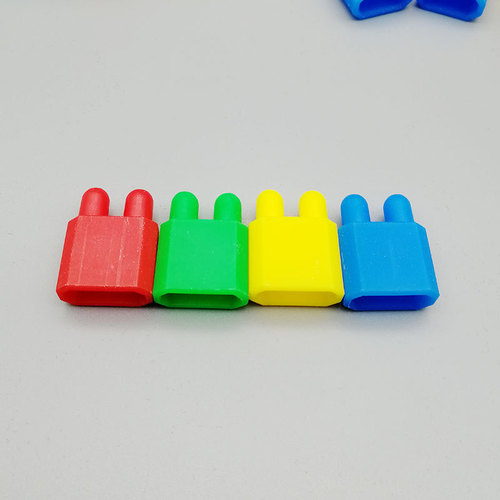 Bulk bullet head block toys kindergarten bulk blocks wholesale children's block double headed bullets