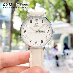ZGO正港三麗鷗學生手錶女清新校園少女表小眾簡約夜光防水石英表