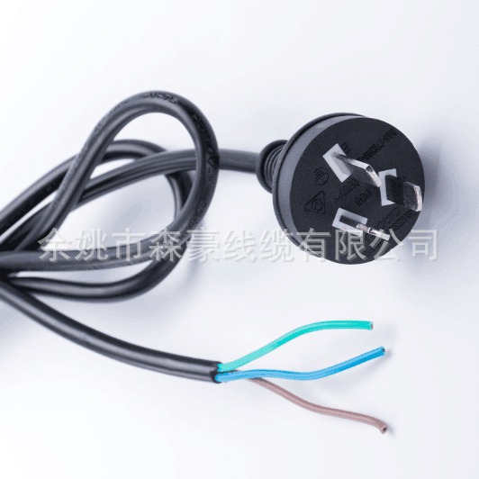 厂家直销供应现货澳大利亚澳规SAA插头线澳插电源线接头耐用