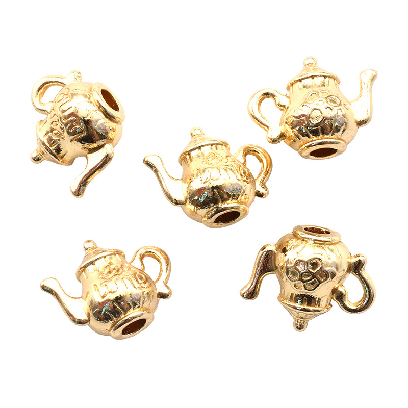 DIY accesorios de la joyería aleación vendimia hervidor taza café colgante Amazon Venta caliente