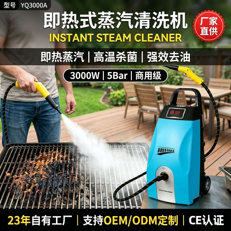 110V American Standard Professional-Grade Steam Cleaning Machine, Instant Hot High-Temperature Powerful Steam for Washing and Disinfecting, Steam Cleaner