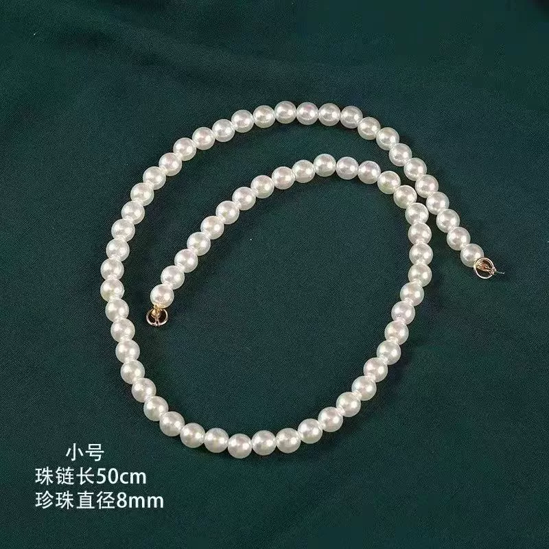 Decorations handmade from pearl with bow, chain with beads, wholesale, bouquet