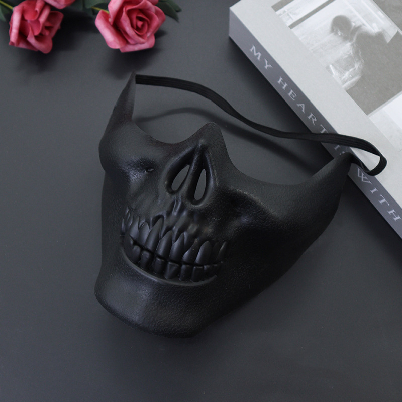 Maschera da campo di Halloween, maschera da teschio, protezione completa del viso, maschera horror, festa di ballo_voghion.com