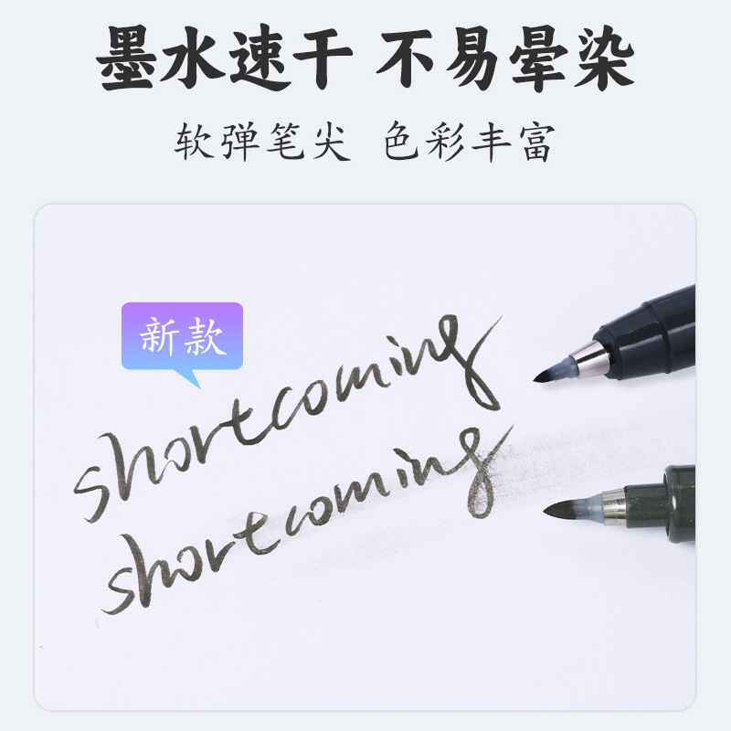 Xiupu Fuller gris hermoso bolígrafo de cabello suave pequeño boceto de caligrafía puede agregar tinta para firmar