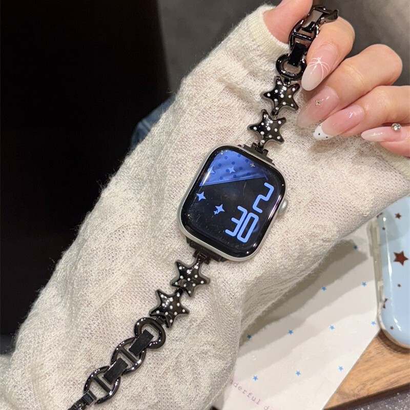 Star-dot metal watch strap is suitable for S10 Apple S11 watch iwatch8 new applewatch97SE