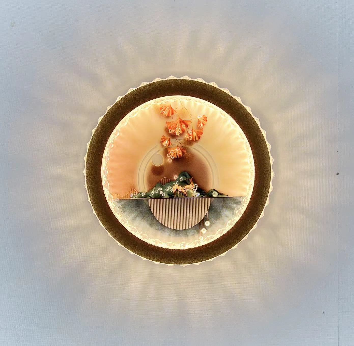 Luz lujosa lámpara de pared de dormitorio de cabecera de cama de alta gama lámpara de pared decoración mural china de fondo de la sala de estar lámpara de pared