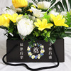 Qingming Festival rectangle portable FlowerBox Flower basket Kraft paper reticule fold flower arrangement Sacrifice Chrysanthemum