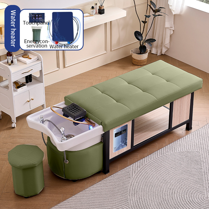 Cerámica cuenca-solar verde + circulación de agua + calentador de agua