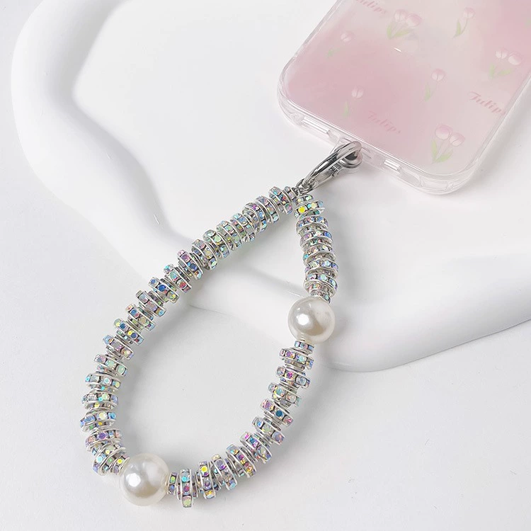Fashionable beaded bracelet, universal mobile phone, phone case, keychain, light luxury style