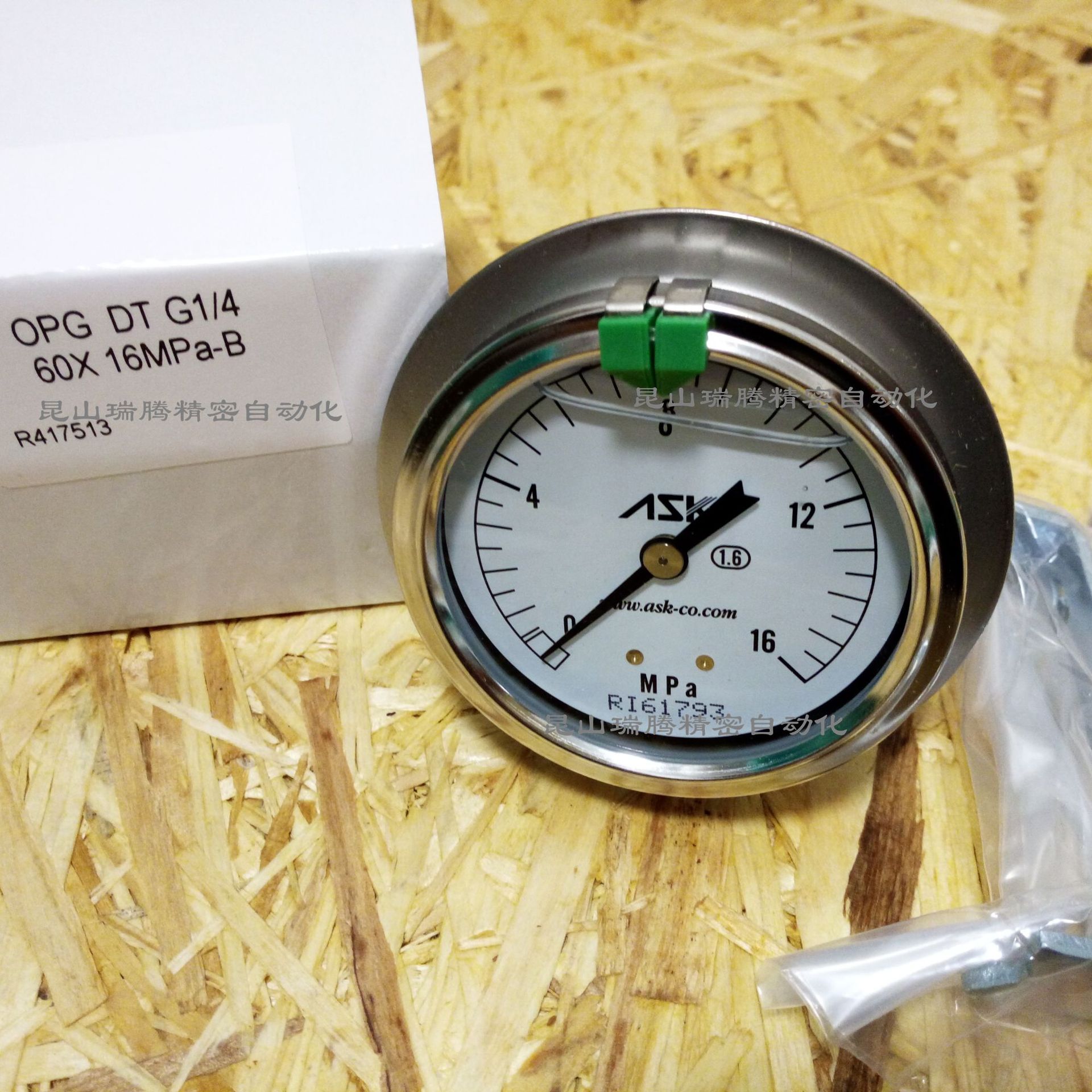 日本ASK压力表 OPG-DT-G1/4-60x16MPa-B ASK油压表