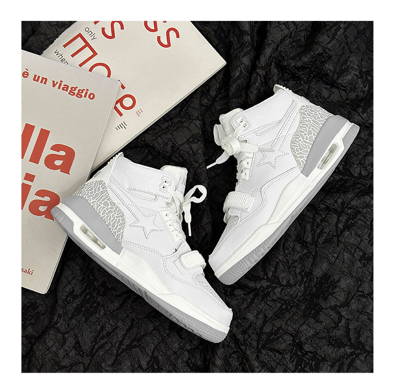 High top niche lightweight star air cushion board 2024 new spring versatile studt sports leisure shoes for _voghion.com