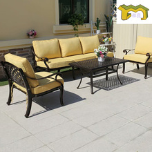 户外铸铝沙发椅别墅庭院花园露台阳光房酒店客厅休闲铁艺沙发组合