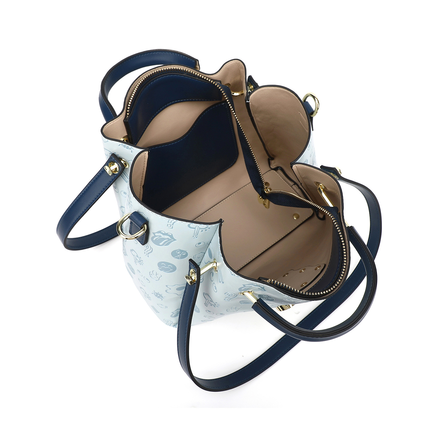 Bolsa de mujer en relieve bolsa de oficina práctica bolsa de mano estilo clásico europeo y americano 2860 #