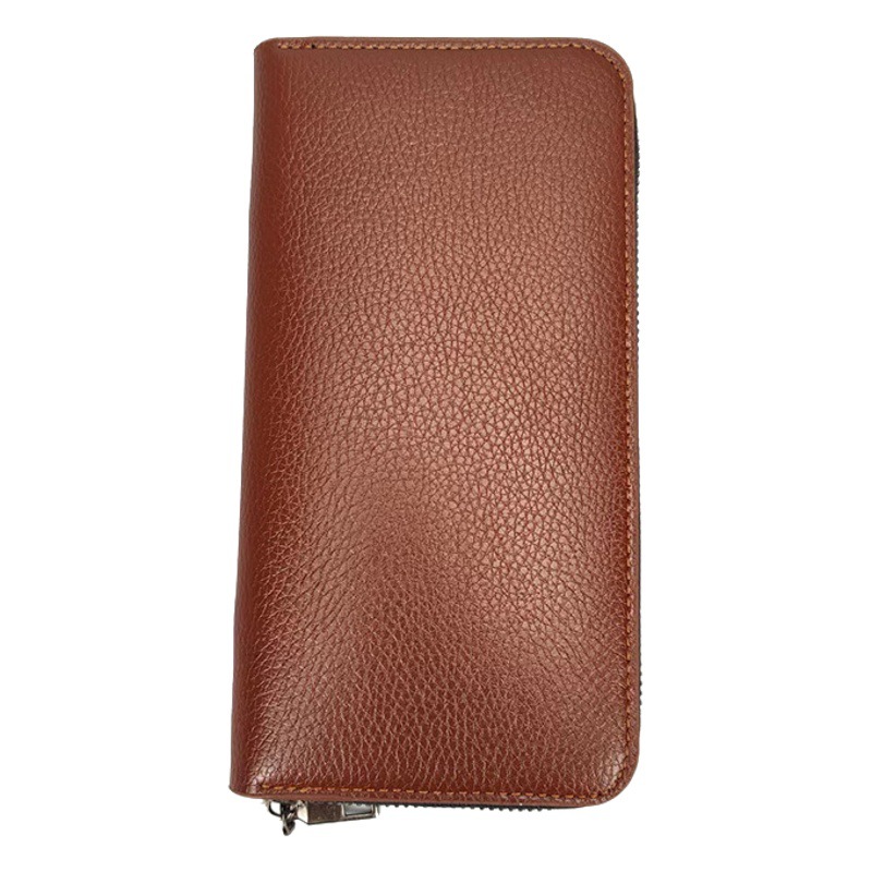 Long Men's Zipper Wallet Large Capacity Wallet Clutch Bag Mobile Phone Bag Casual Business Card Holder Wallet