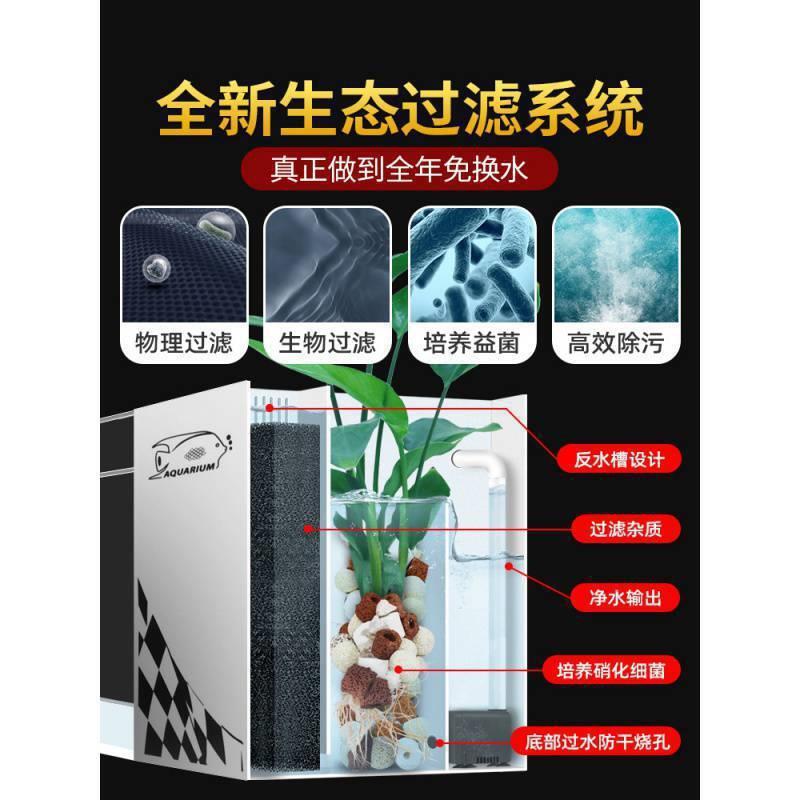 Medium to Large Fish Tank for Living Room, 2022 New Model Tv Cabinet, Trendy Screen Partition, Household No-Water-Change Ecological Goldfish Tank, Small Glass Medium to Large Fish Tank for Living Room, 2022 New Model Tv Cabinet, Trendy Screen Partition, Household No-Water-Change Ecological Goldfish Tank, Small Glass