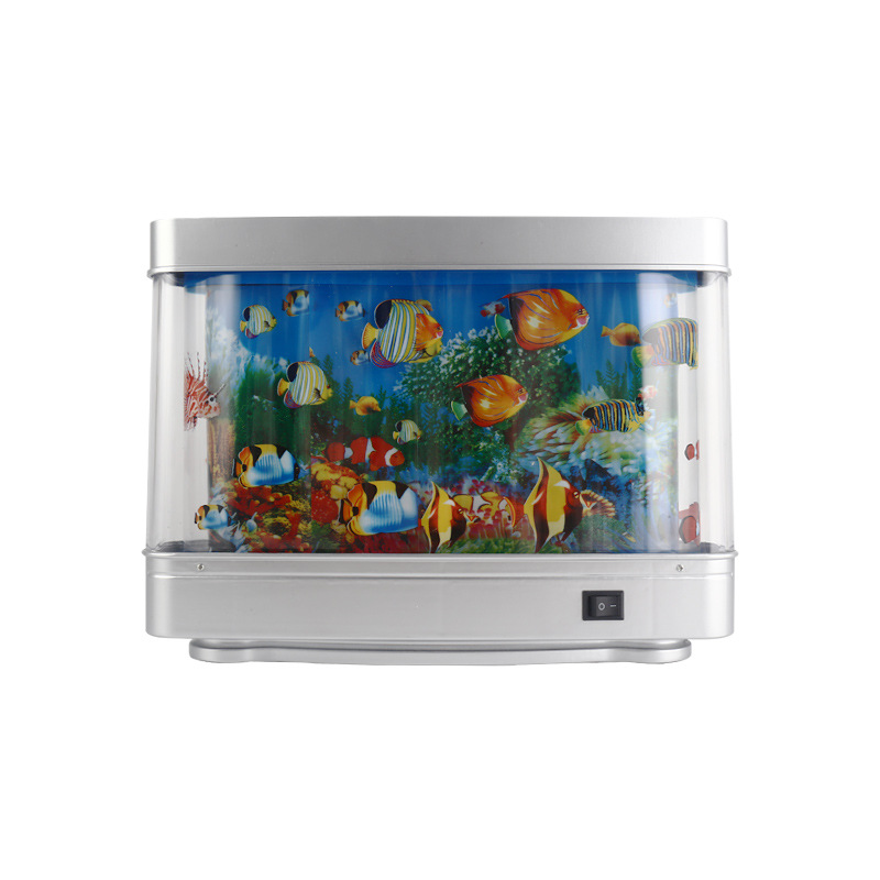 Lámpara de peces ornamentales de simulación amazónica decoración de la noche del hogar lámpara de mesa pequeña lámpara de peces ornamentales lámpara ornamental LED lámpara de peces pequeños
