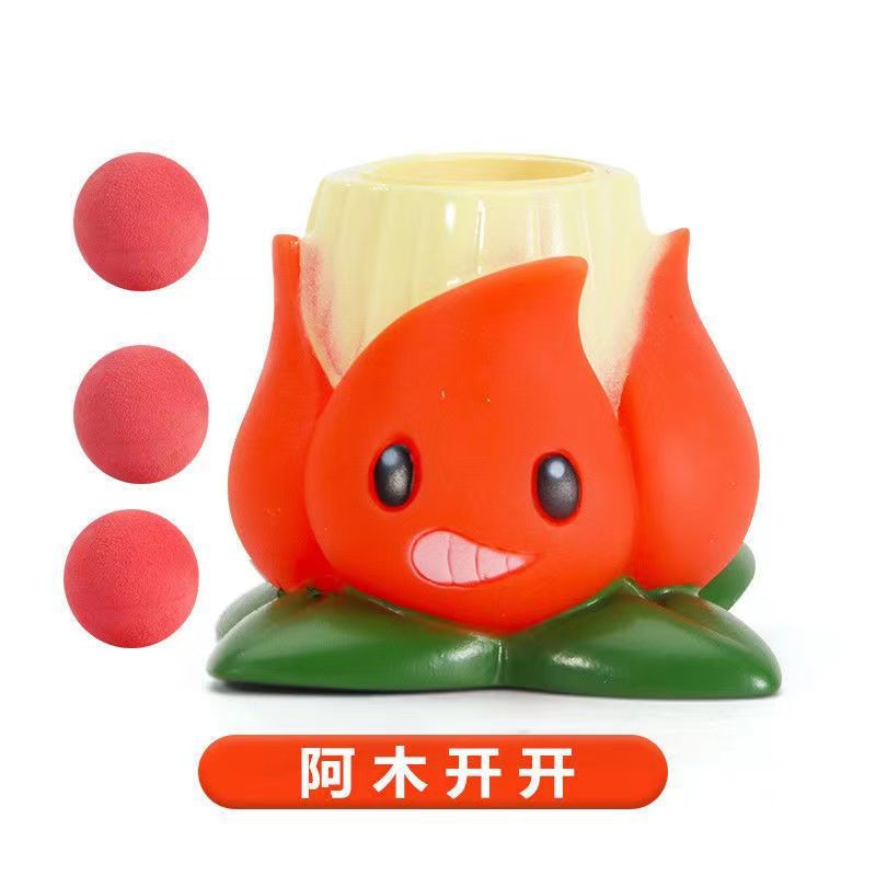 Plants vs. Zombies mecánicos genuinos a granel Gatling Pea Shooter catapulta vinilo juguete malvado dragón pequeño fantasma