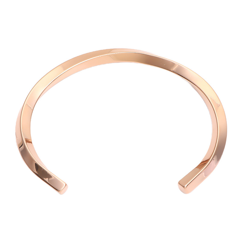 クロスボーダー竹チタン鋼ブレスレットヨーロッパとアメリカの幾何学的なスプリングブレスレット真空メッキ 18K シンプルで軽い高級ハイエンドハンドジュエリー|undefined