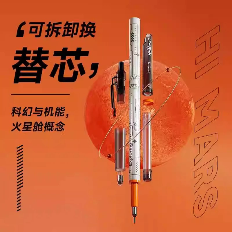 Stationery, quick dry rollerball pen for students, 0.5mm