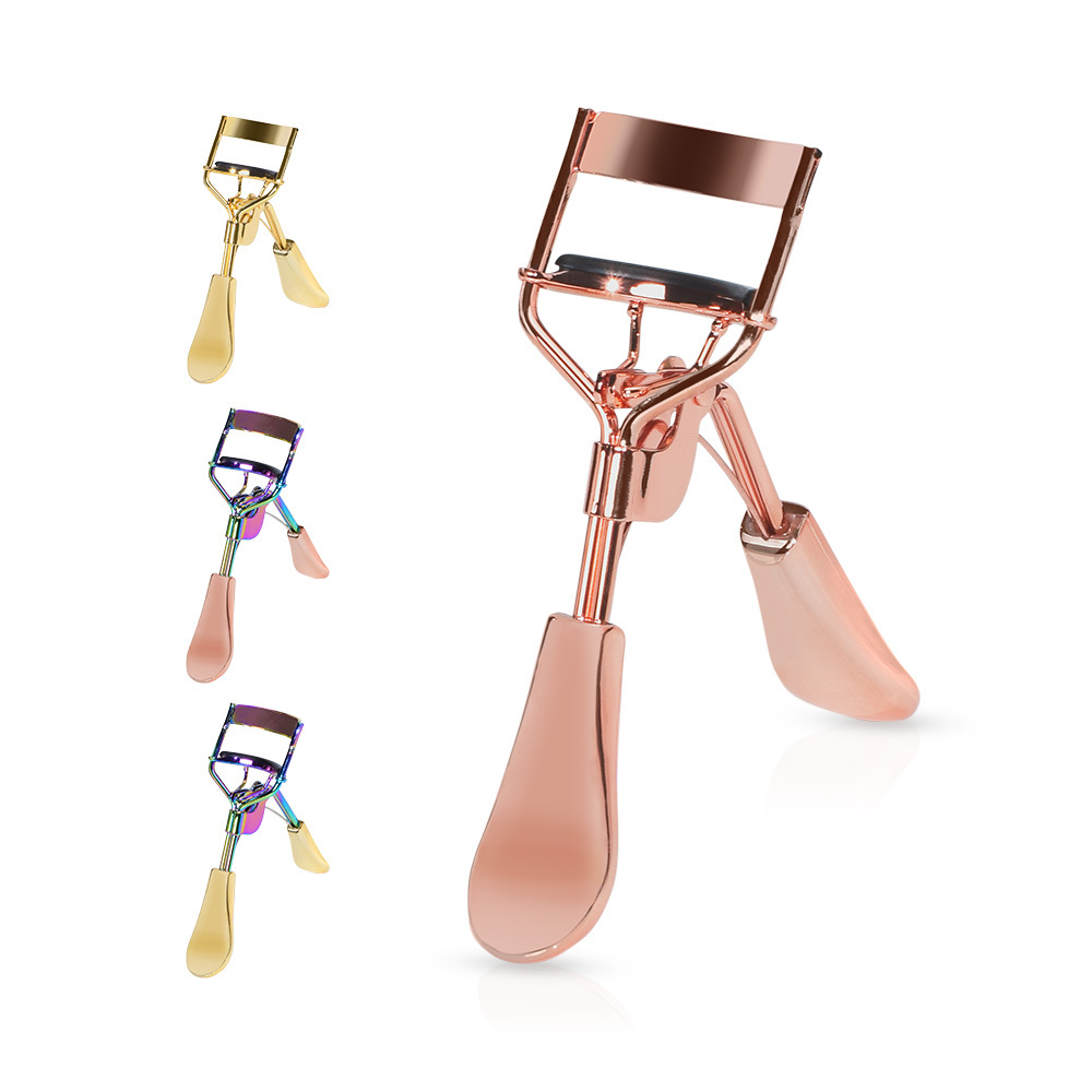 Rose Gold Eyelash Curler, Mini and Portable Eyelash Curler, Makeup Tool That Doesn't Pinch Your Eyelids