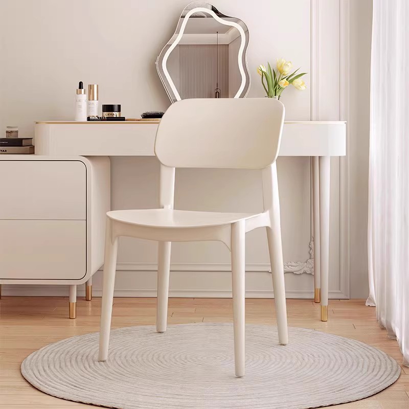 Nórdico silla de plástico engrosada hogar taburete mesa de comedor y silla simple escritorio aprendizaje moderno Banco silla trasera