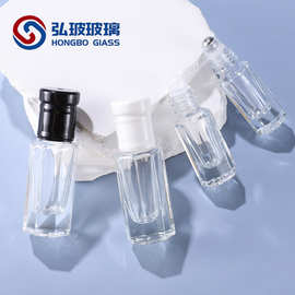3ml瘦长八角滚珠瓶小香水瓶6ml 12ml 走珠瓶精油分装试用现货