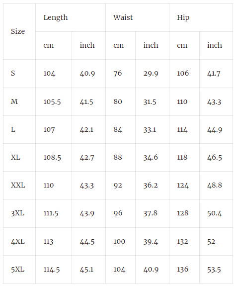 CBLM-长裤-尺码表-立麦专用