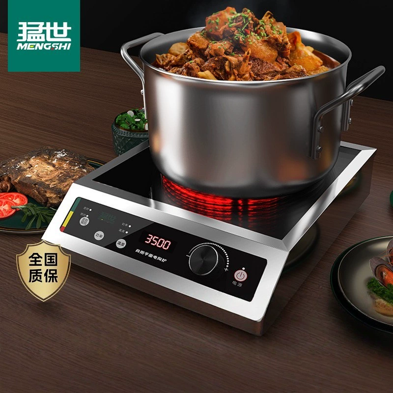 Meng Shi Коммерческая электрическая глиняная печь высокой мощности настольная плоская световая печь