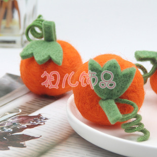 Halloween Wool Felt Pumpkin Doll Costume Hanging Wire Pumpkin Props Ornaments Christmas Costume Pumpkin Accessories