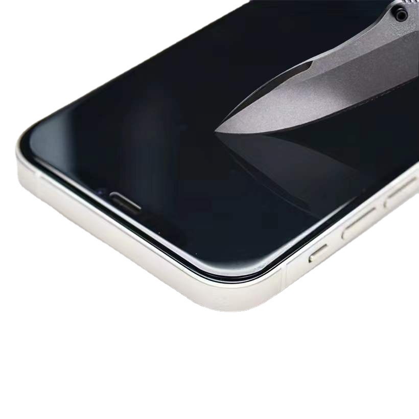 适用苹果14pro高铝钢化膜全屏等离子涂油13防指纹防静电保护膜12p