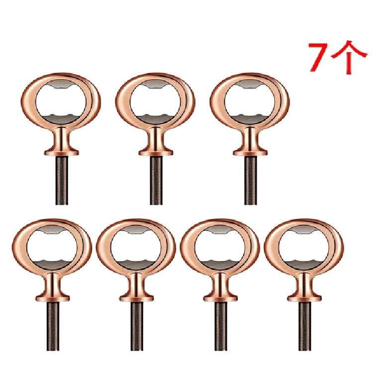 Directo de fábrica aleación de zinc larga barra de cerveza abridor de botellas DIY6 seda inferior cuerpo vino tapón de vino en stock al por mayor