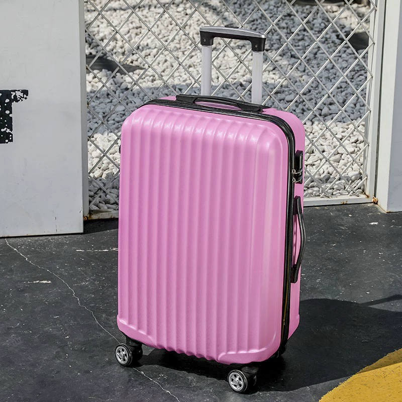 Universal suitcase on wheels, durable capacious box for traveling, 20 inch