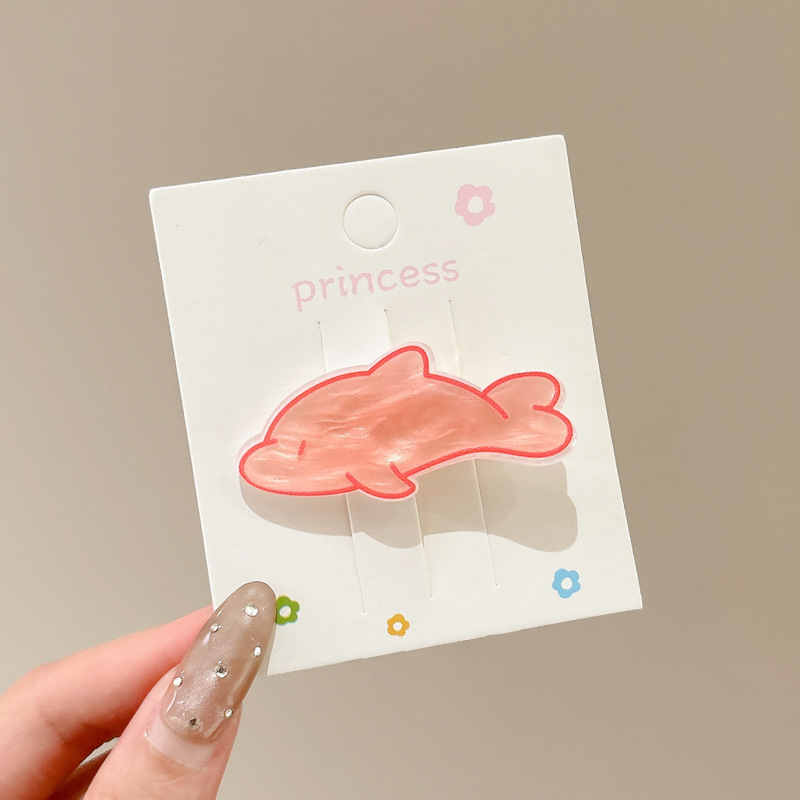 かわいい魚の骨ヘアピンインガーリーハート漫画前髪クリップヘアエッジクリップ小物卸売サイドクリップヘアアクセサリー|undefined