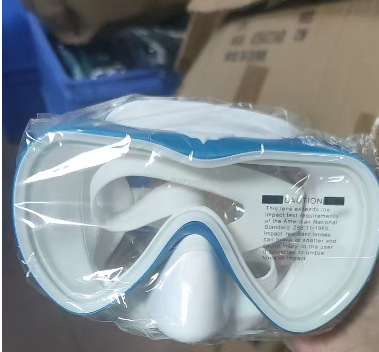 Fabricante de adultos de una sola lente anti-niebla película de vidrio templado de silicona líquida máscara de buceo gafas de buceo profundo