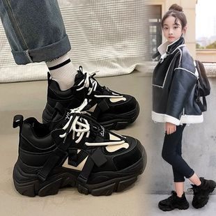 Girls' shoes 2025 new children's sports shoes soft sole running shoes casual shoes dad shoes children's shoes spring