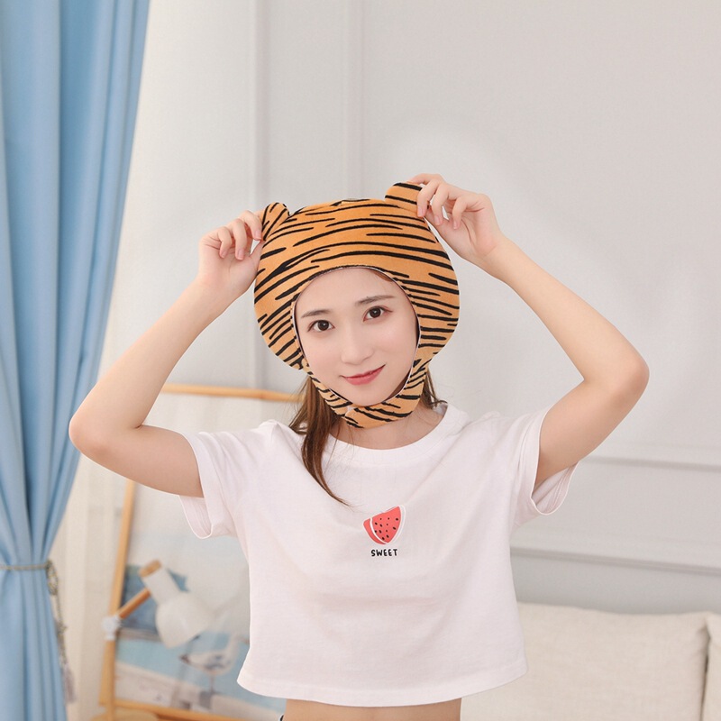 Wholesale Short Striped Tiger Headgear Hat, Photo Props, Cartoon Headgear, Customizable