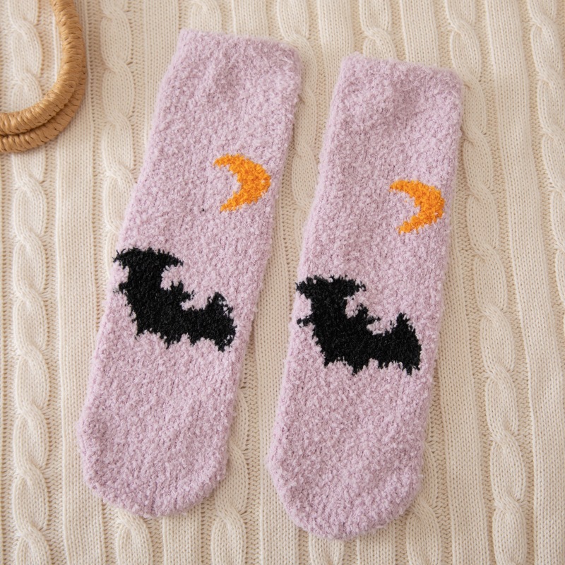 Calcetines de Piso para Mujer de Terciopelo de Poliéster Antideslizante y Térmico para Invierno image 7