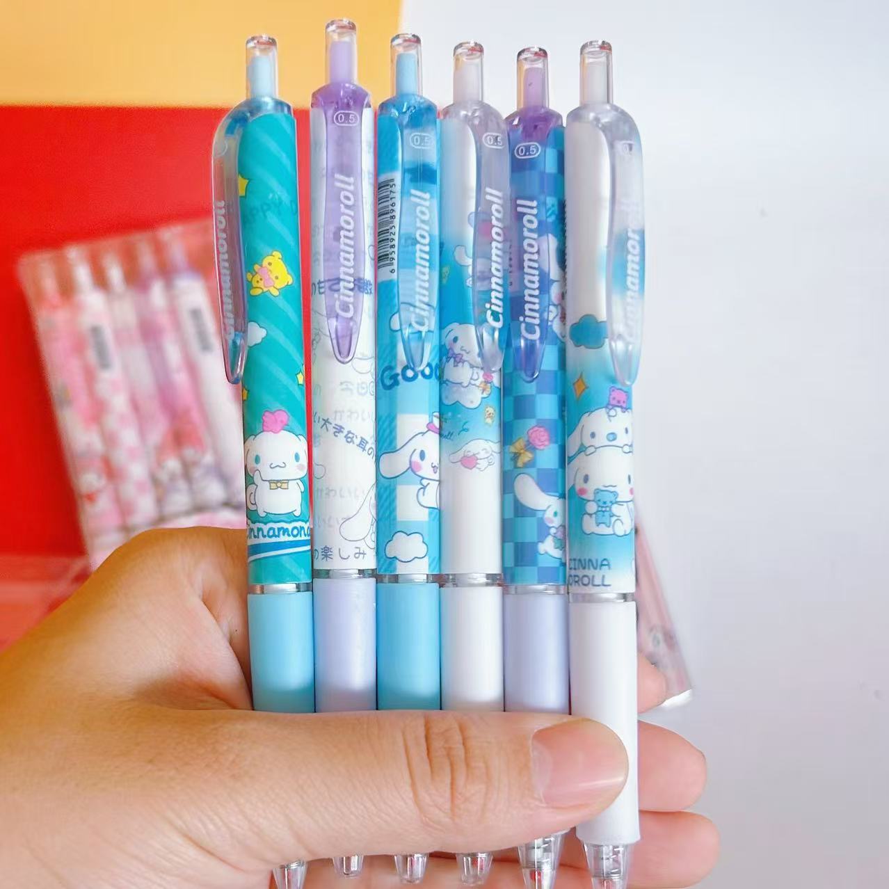 6 bolígrafos de bolígrafo de alta calidad Sanliogou bolígrafo de secado rápido bolígrafo de bolígrafo de bolígrafo negro