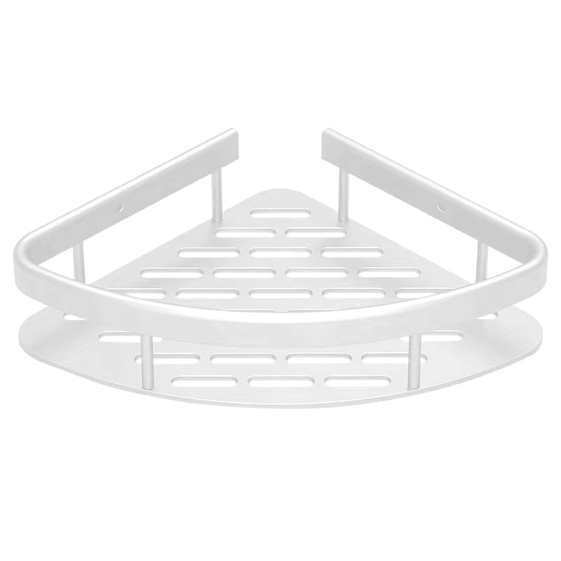 Estante de almacenamiento de baño blanco sin perforación inodoro inodoro inodoro de almacenamiento en la pared estante de pared de aire de crema