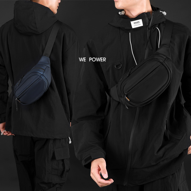 WEPOWER nuevo estilo de hombre moda casual bolso de pecho deportivo al aire libre viaje viaje viaje de bicicleta cinturón