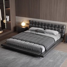 Yu悬浮床现代简约1.8米主卧双人床设计师婚床皮床